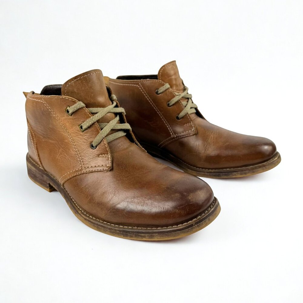 Bed Stu Draco Brown Leather Chukka Boots - Distressed Boots – Men’s Size 9.5